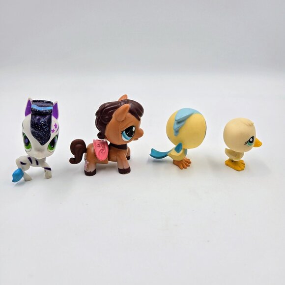 Littlest Pet Shop LPS Lot Zebra #2856 Horse #2257 Canary #2519 Duck #199 2005 - Picture 5 of 9